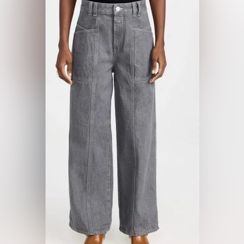 Closed X-Centric Gray Wide-Leg Jeans SZ 24